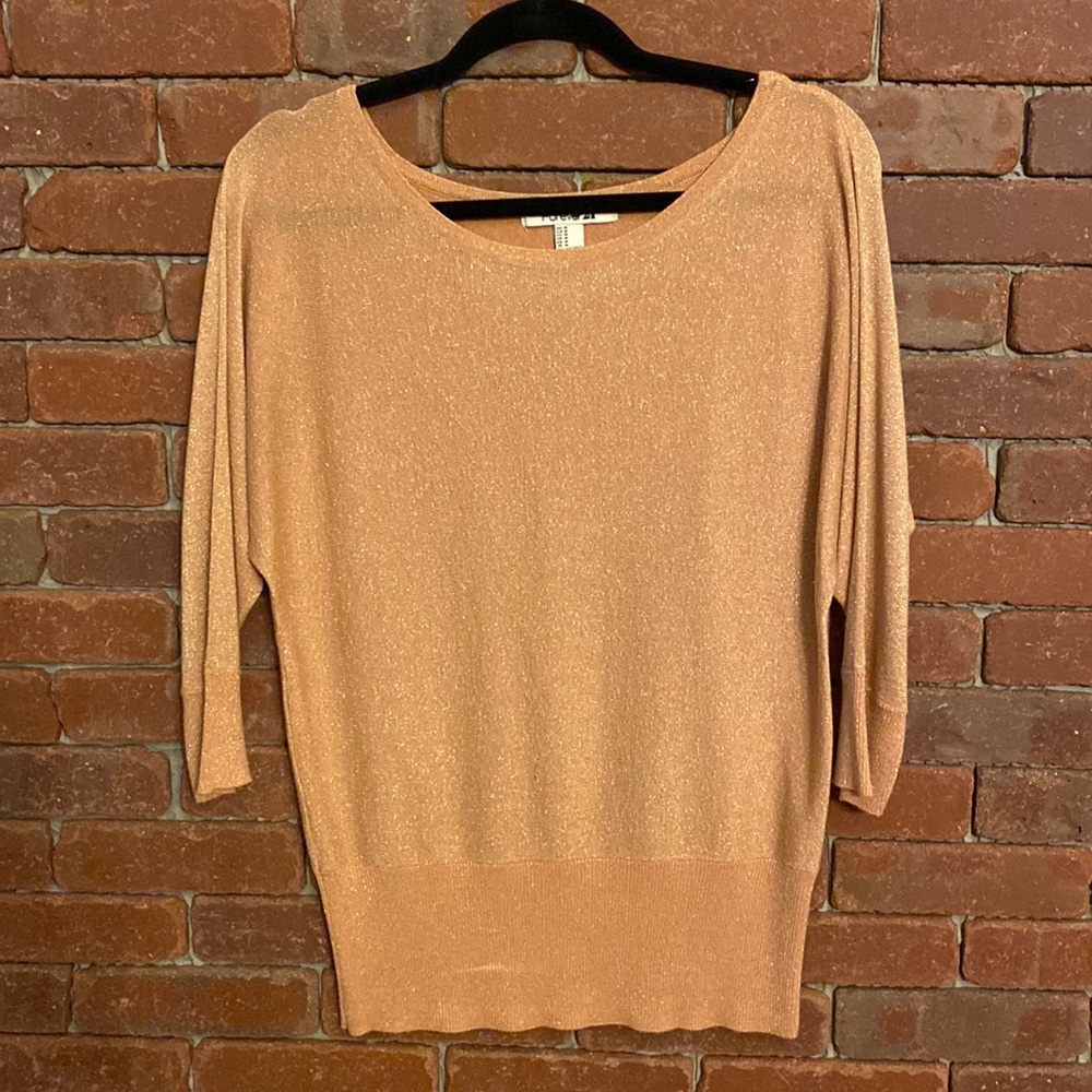Rose Gold Sparkly Sweater